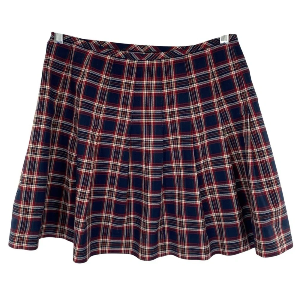 Parker Tartan Plaid Pleated Mini Skirt